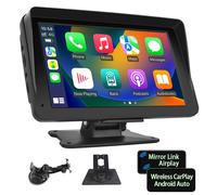 AUTORADIO PORTATILE SENZA FILI 7 POLLICI TOUCHSCREEN CARPLAY ANDROID AUTO BLUETO