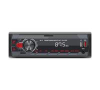 Autoradio, radio FM / AM LCD orologio con illuminazione a 7 colori, Bluetooth vivavoce lettore MP3 supporta 2 USB/AUX in/TF/SD/iOS Android