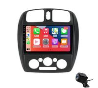 Autoradio Radio ZGYBDH per Maz-da 323, doppio DIN, touchscreen HD da 9 pollici, autoradio wireless Carplay Android Auto GPS WiFi Bluetooth, specchietto retrovisore Linkm, comandi al volante.
