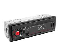 Autoradio singolo DIN, sistema stereo Bluetooth per auto, frontalino rimovibile, cambio brano e regolazione del volume a distanza, Bluetooth