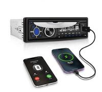 Autoradio SIXTOP 1 DIN con lettore DVD/CD, autoradio 1 DIN con chiamate in vivavoce Bluetooth,radio 1 DIN con radio FM/AM, lettore MP3 con controllo tramite app, supporta ingresso AUX/riproduzion