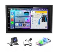 Autoradio Stereo 2 Din con Carplay Android Auto per SEAT Alhambra 2000-2009 | 2+32G Android 15 7 pollici Touch Screen Radio Lettore Multimediale con navigazione GPS FM SWC Telecamera Retromarcia BT Wifi