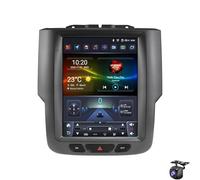 Autoradio stereo Android 14 per Do-dge RAM 1500 2500 3500 2013-2018 touchscreen IPS da 9,7"wireless CarPlay/Android Auto Bluetooth WiFi navigazione GPS telecamera di retromarcia(Color:8 CORE 8+256G)