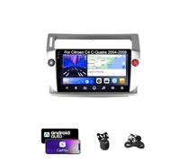 Autoradio stereo Android ZGYBDH Double Din, lettore multimediale touchscreen da 9 pollici per Ci-troen C4 C-Quatre 2004-2009, Bluetooth, navigazione, telecamera di retromarcia, comandi al volante