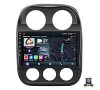 Autoradio Stereo da 10 Pollici per Jee-p Compass 2010-2016 | CarPlay Wireless Android Auto Android 15 Bluetooth WIFI Comandi al Volante Mirror Link GPS FM EQ Telecamera Posteriore
