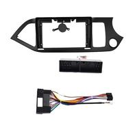 Autoradio Stereo GPS Lettore MP5 2 DIN Con Mascherina Da 9 Pollici Per Kia Per Picanto/Per Morning 2011(RHD with Cable)