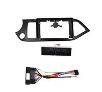 Autoradio Stereo GPS Lettore MP5 2 DIN Con Mascherina Da 9 Pollici Per Kia Per Picanto/Per Morning 2011(LHD with Cable)