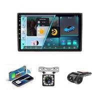 Autoradio Stereo GPS Navigator 2 DIN compatibile con Carplay e Android Auto per Audi A4 2 3 B6 B7 S4 RS4 2000-2009 Plug and Play AM FM Autoradio Telecamera di retromarcia Controllo del volante (NF-1 1