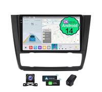 Autoradio Stereo GPS Navigator stereo Android 14 da 9,5" per BMW Serie 1 E88 E82 E81 E87 2008-2012 2K QLED Touch Screen Android Auto CarPlay GPS DSP Radio BT 5.0 (B,2K M500S)