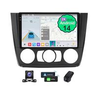 Autoradio Stereo GPS Navigator stereo Android 14 da 9,5" per BMW Serie 1 E88 E82 E81 E87 2008-2012 2K QLED Touch Screen Android Auto CarPlay GPS DSP Radio BT 5.0 (A,2K M300S)