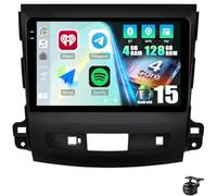 Autoradio Stereo per Mitsubishi Outlander 2008-2015 Carplay Android Auto | Aggiornamento radio wireless da 9"Android 15 Mirror Link Bluetooth FM/RDS WiFi GPS EQ DSP SWC AHD Telecamera di backup