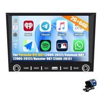 Autoradio stereo per Porsche Boxster 2006-2012 Cayenne 2005-2012 Porsche 911 2004-2012 8"Carplay Touch Screen Navigazione GPS BT5.0 WiFi FM Lettore multimediale(Size:8CORE 4+32G,Color:B)