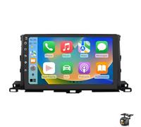 Autoradio stereo per To-yota Highlander 2014-2019 Carplay wireless/Android Auto integrato unità principale da 10,1"navigazione GPS WiFi BT DSP EQ SWC telecamera di retromarcia AM/F(Color:8 CORE 4+32G)