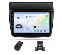 Autoradio stereo ZGYBDH da 9" doppio DIN per Mi-tsubishi Pajero Sport 2 2008-2016 L200 4 2006-2015 Triton 2006-2014 CarPlay/Android Auto/Autoradio Bluetooth/Display touchscreen/Telecamera per la retr