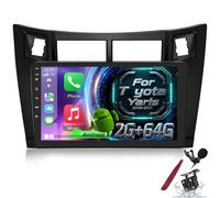 Autoradio touchscreen da 9" per Toyota Yaris 2008-2011 - Android Auto e CarPlay, DSP, GPS, WiFi, Bluetooth, FM/RDS, telecamera per la retromarcia, 64 GB di memoria - K4 Pro Plus