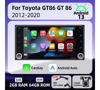 Autoradio Unità Principale 2 Din Android Radio per Toyota GT86 GT 86 2012-2020 Carplay Android Auto 7 "Schermo Auto Multimediale GPS WIFI