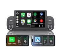 Autoradio wireless carplay per Fiat Panda 2013-2020,Schermo IPS da 7",Stereo Fiat Panda supporta Android auto e Mirrorlink,SWC originale,Bluetooth,Microfono,AM FM RDS,USB,DSP/EQ/Subwoofer,Navigatore