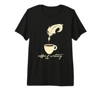 Autore I Libro Letteratura I caffè I Scrittore Maglietta Premium