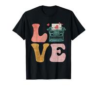 Autore Scrittore Libro Macchina da Scrivere Love Maglietta