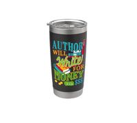 Autore Scrittore Scrittura creativa Umorismo Romanziere Bicchiere termico in acciaio inox doppia parete