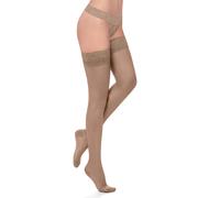 Autoreggenti calze a compressione graduata media 70 den collant per donna nere