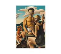Autoritratto con Rita di Thomas Hart Benton, decorazione artistica da parete, poster per bar, ristorante, garage, caffetteria, cartello artistico, regalo, senza cornice, 50,8 x 76,2 cm