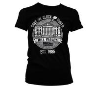 Autorizzato Back To The Future - Risparmia Il Orologio Torre Donna Maglia S-XXL
