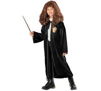 Autorizzato Bambini Hermione From Harry Potter Vestaglia Wand & Parrucca Kit