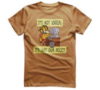 Autorizzato Garfield - It's Not Logical Just il Nostro Politica Maglietta Uomo