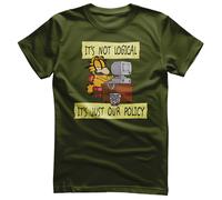 Autorizzato Garfield - It's Not Logical Just il Nostro Politica Maglietta Uomo