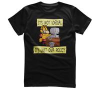Autorizzato Garfield - It's Not Logical Just il Nostro Politica Maglietta Uomo