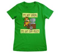 Autorizzato Garfield - It's Not Logical Just il Nostro Politica T-Shirt