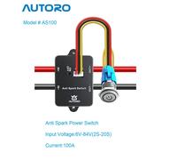 Autoro AS100A Interruttore Anti Spark 100A 84V XT90 per ESC Skateboard Elettrico RC Auto E Bike Barca Robotica per 2S-20S Lipo batterie