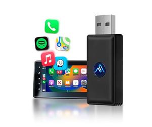 AutoSky Adattatore Wireless per CarPlay, Converte Cablato in Wireless CarPlay Dongle Plug & Play, Compatibile con Auto dal 2015 in poi, con Cavo di Fabbrica - Micro Edition Nero Opaco