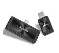 AutoSky AIR PRO - Adattatore wireless per schermo per CarPlay, adattatore wireless CarPlay, USB-C DP vecchia modalità, smartphone mirroring auto, streaming e ricarica