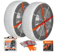 AutoSock HP 695 | Calze da neve | Calze per auto | Catene da neve tessili | Cert. EN16662-1 | Montaggio rapido in 3 fasi| Catene da neve alternative