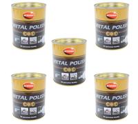 Autosol 5 X 750 ML Metallo Polish Nobile Cromo Lucido Cromato Detergente