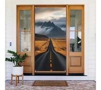 Autostrada, copertura riutilizzabile per porta, tenda per interni ed esterni, facile da appendere, decorazione per porte d'ingresso, per feste, compleanni e vacanze