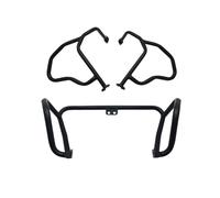 autostrada crash bar protezione paraurti caduta Per Suzuki V-Storm DL250 VStorm DL 250 Paraurti Superiore E Inferiore Nero Argento Protezione Motore Highway Freeway Crash Bar(Black)