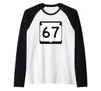 Autostrada del Wisconsin 67 Maglia con Maniche Raglan