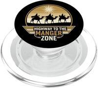 Autostrada verso la zona mangia divertente Natale cristiano PopSockets PopGrip per MagSafe