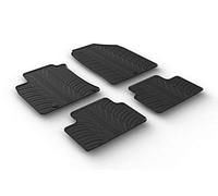 AutoStyle 201 Tappeto in Gomma 4 Pezzi con Clip di Montaggio
