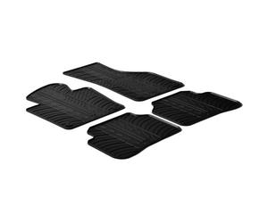 AutoStyle 73 Tappeto in Gomma 4 Pezzi con Clip di Montaggio