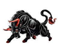 AutoStyle Adesivo Auto Raging Bull - 18x12cm
