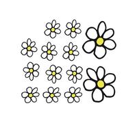 AutoStyle Adesivo Flowers - Bianco/Giallo - 13.5x15.5cm