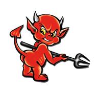 AutoStyle Adesivo Funny Devil - 11x10.5cm