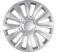 AutoStyle Avalone15 ProSil Set Copricerchio Avalone Pro 15 Silver Con Anello Cromato, 4 pezzi