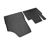 AUTO-STYLE Tappetini in Gomma Compatibile con Mercedes Citan (W420) Box & Renault Kangoo Furgon & Nissan Townstar 2021- (2 Pezzi + Sistema di Fissaggio)