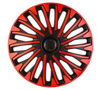 AutoStyle Copricerchi 13" pollici Serie/Kit nero/rosso Copricerchi Auto PP 5413BR