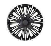 AutoStyle Copricerchi 15" pollici Serie/Kit nero/argento Copricerchi Auto PP 5495SB